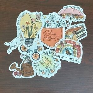 Stay Focus Sticker - Set of 9
